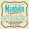 J73 Комплект струн для мандолины, фосфорная бронза, Light, 10-38, D'Addario