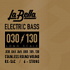 RX-S6C RX – Stainless Комплект струн для 6-струнной бас-гитары, нерж.сталь, 30-130, La Bella
