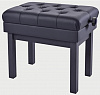 HY-TM58-SATIN-BLACK Банкетка, матовый черный, искусственная кожа, Rin