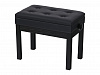 HY-P410-SATIN-BLACK Банкетка, матовый черный, искусственная кожа, Rin