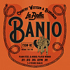 730M-BE Banjo Комплект струн для 5-струнного банджо, нерж.сталь, Medium, 11-11, шарик, La Bella