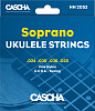 HH-2053 Комплект струн для укулеле сопрано, прозрачный нейлон, Cascha