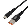 00-00022791 Кабель GP02T USB (m)-Type-C (m) 1.0м 2.4A, нейлон, черный, GoPower