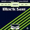 2200M Black Sun Комплект струн для 5-струнного банджо, Medium, 10-22, Savarez