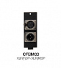 CFBM03 Floor Box Модуль коммутационной коробки XLR(F) + XLR(M) 3р, Soundking